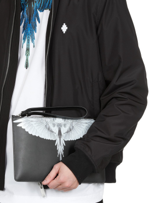 Marcelo Burlon County Of Milan Wings Clutch Bag