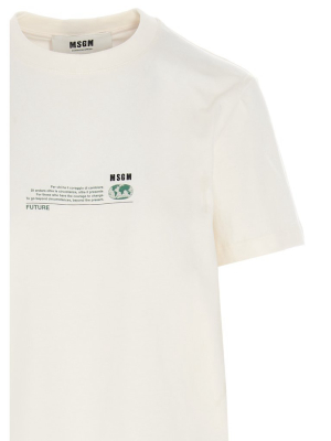 Msgm Fantastic Green Print T-shirt