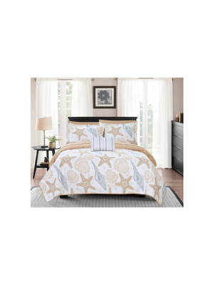 Chic Home Design Bastille Quilt & Sham Set