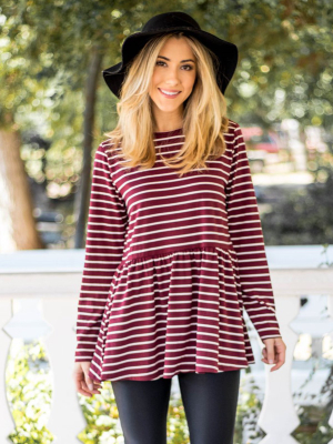 The Ember Top - Burgundy