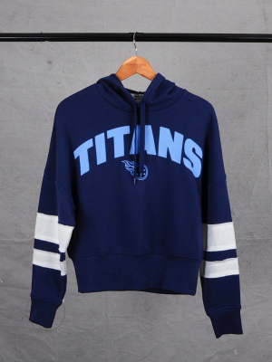 Womens Titans Sideline Striped Fleece