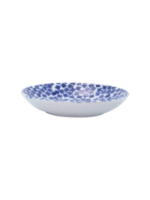 Vietri Viva Santorini Flower Pasta Bowl - Blue & White