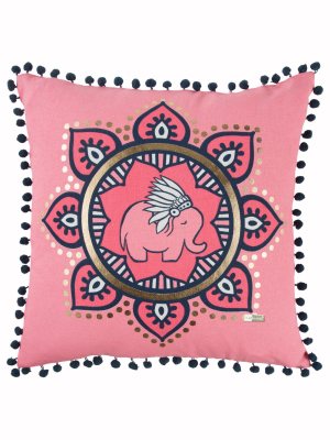 Simply Southern Animal Print Throw Pillow Pink - Rizzy Home