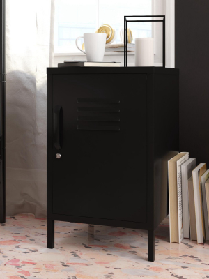 Shadwick Metal Locker End Table