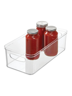 Idesign 8"x16"x5" Crisp Bin Clear