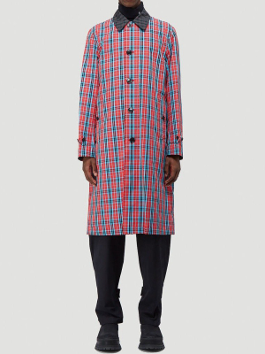 Burberry Tartan Car Coat