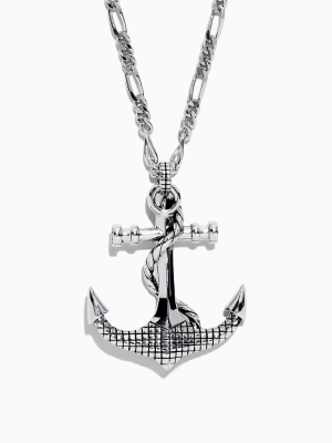 Effy Men's Sterling Silver Anchor Pendant