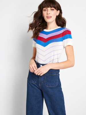 Nostalgic Bliss Short Sleeve Sweater