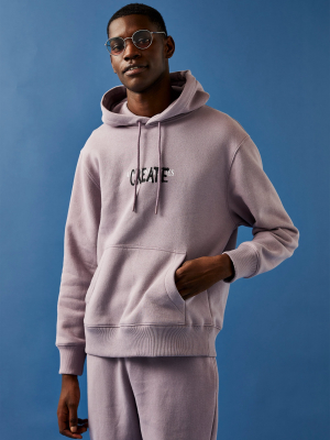 Lilac Create Print Hoodie