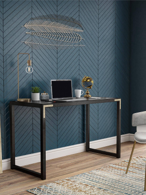 Bel Air Writing Desk Black - Cosmoliving By Cosmopolitan