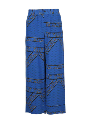 Ganni Bandana Print Wide-leg Pants