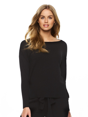 Voyage Textured Sweater Knit Top