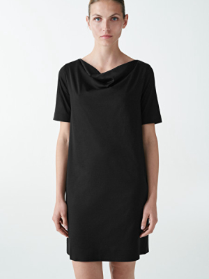 Organic Cotton Cowl Neck Dress