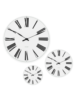 Arne Jacobsen Roman Wall Clock