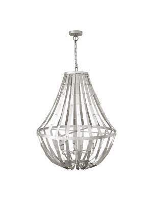 Serafina Chandelier Silver Leaf