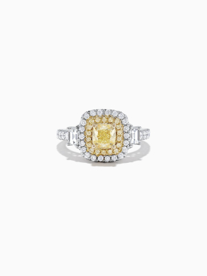 Effy Canare 18k Two-tone Gold Yellow And White Diamond Ring, 1.98 Tcw