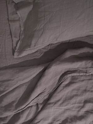 Linen Bedding - Dark Grey