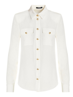 Balmain Embossed Button Detail Shirt