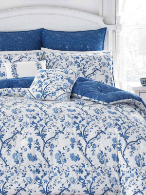 Navy Elise Comforter Set - Laura Ashley