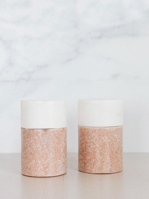 Marble Salt And Pepper Shakers