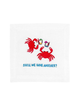 August Morgan Shell We Have Another Cocktail Napkins Set Of 4