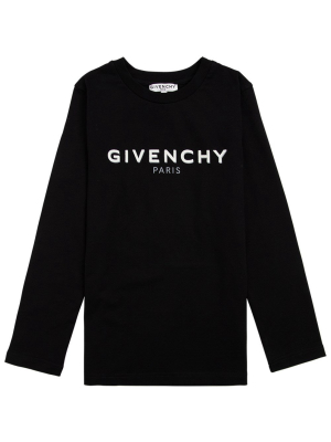 Givenchy Kids Logo Print Crewneck Sweatshirt