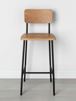 Wood & Steel Bar Stool - Hearth & Hand™ With Magnolia