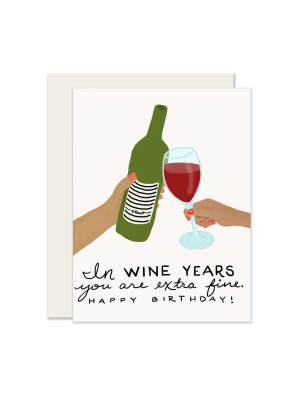 Wine Years Card