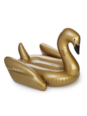 Gold Swan Pool Float