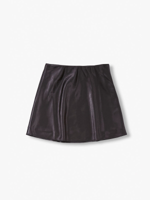 Girls Sheeny Coated Skirt (kids)