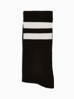 Black And White Stripe Tube Socks