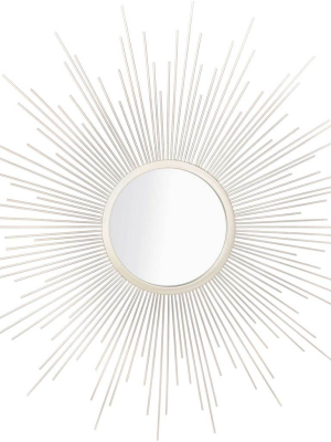 Alisha Sunburst Mirror Champagne