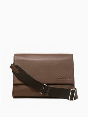 Refined Leather Messenger Bag