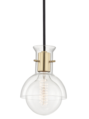 Riley 1 Light Pendant With Glass