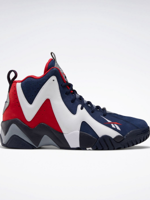 Reebok Classics Kamikaze Ii Hi Top Sneakers In Navy And Red