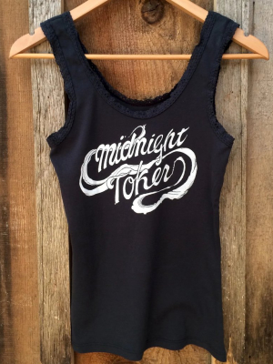 Midnight Toker Lace Tank Blk/wht