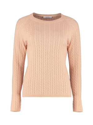 Max Mara Cable-knit Crewneck Jumper