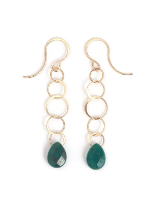 Turquoise Lightweight Chain Drop Earrings