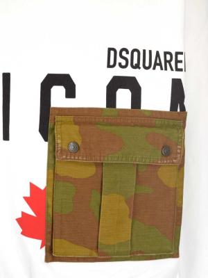 Dsquared2 Icon Camouflage Pocket Hoodie