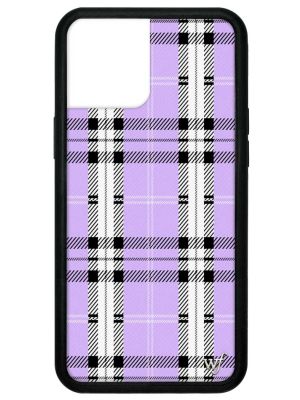 Plaid Iphone 12 Pro Max Case | Lavender