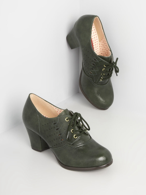 Stride With The Times Heeled Oxford