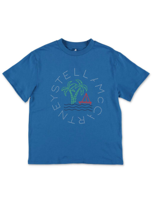 Stella Mccartney Kids Logo Print Crewneck T-shirt