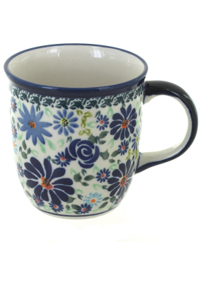 Blue Rose Polish Pottery Fantasy Coffee Mug