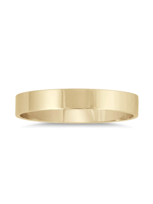 Flat Gold Band 3mm