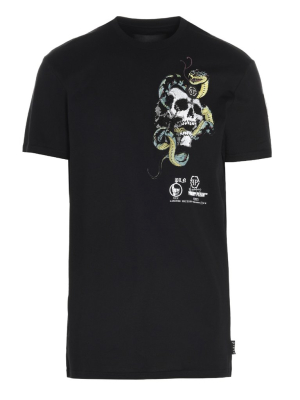 Philipp Plein Skull Print Crew-neck T-shirt