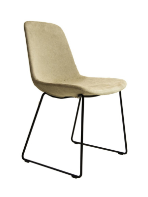 Step Chair 904 Upholstered With Sled Base By Tonon