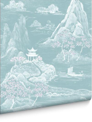 Himitsu Wallpaper In Jade From The Exclusives Collection By Graham & Brown