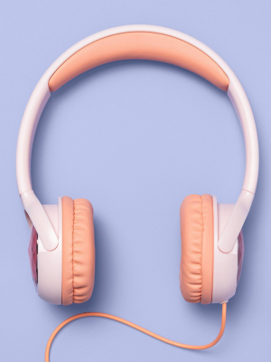 Wired On-ear Volume Limited Kids' Headphones - Pink - More Than Magic™