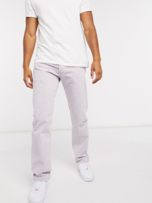 Levi's 501 '93 Straight Fit Jeans In Lilac Garment Overdyed