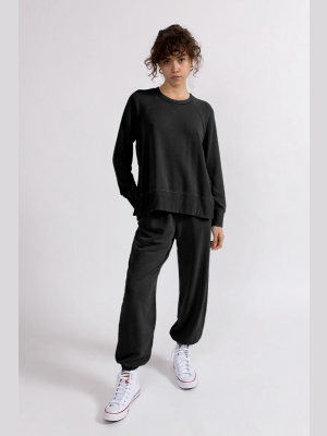 Softest Fleece Sweatpant With Pockets In Black